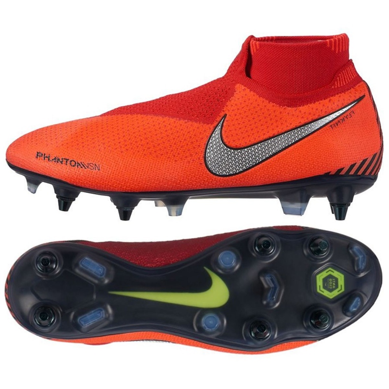 Pantofi de fotbal Nike Phantom Vsn Elite Df Sg Pro Ac M AO3264-600 multicolor roșu Pantofi de fotbal Nike Phantom Vsn Elite Df Sg Pro Ac M AO3264-600 multicolor roșu