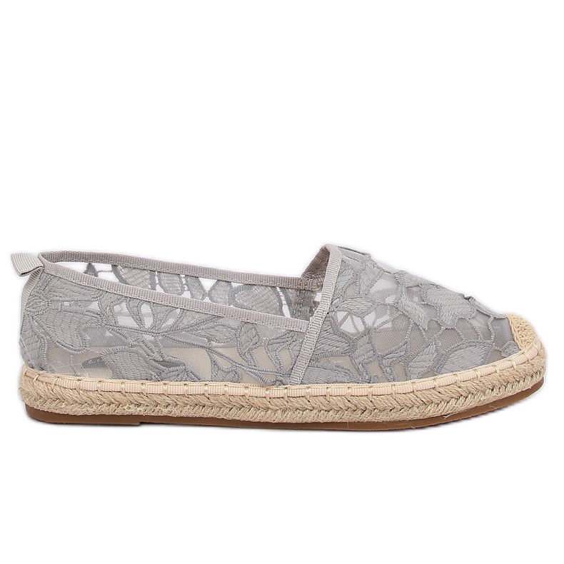 Espadrile deschise gri 68-130 Gri Espadrile deschise gri 68-130 Gri