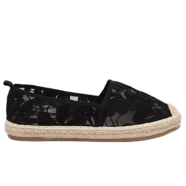 Espadrile deschise negre 68-130 Negre negru