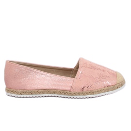 Espadrile roz piele de șarpe 68-64 Roz Espadrile roz piele de șarpe 68-64 Roz