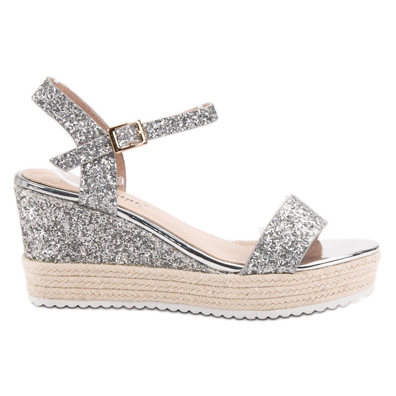 Seastar Sandale cu pene confortabile gri