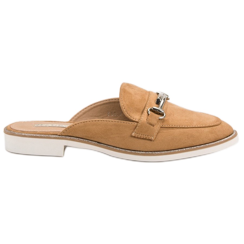 Papuci de damă eleganți maro Papuci de damă eleganți maro