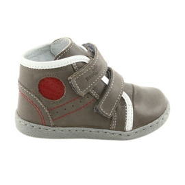Ren But Băieți din piele cu velcro 1423 gri ren, dar Ren But Băieți din piele cu velcro 1423 gri ren, dar