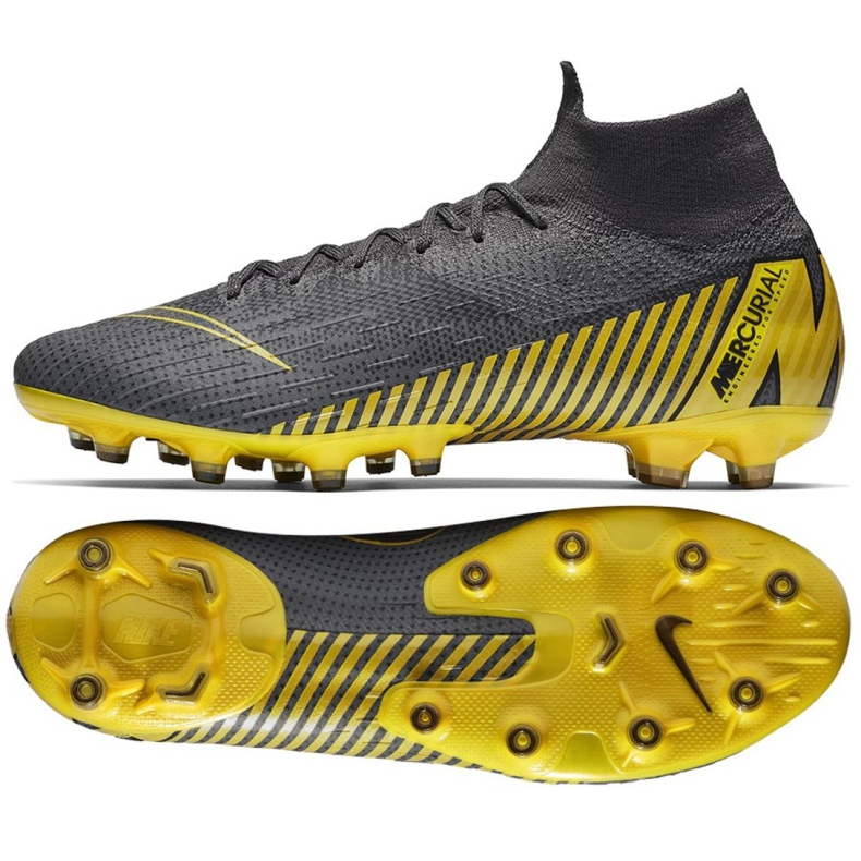 Pantofi de fotbal Nike Mercurial Superfly 6 Elite Ag Pro M AH7377-070 negru gri