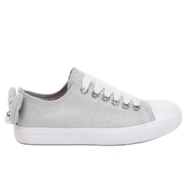 Adidași gri pentru femei B88 Silver Adidași gri pentru femei B88 Silver