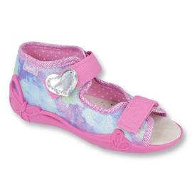 Pantofi pentru copii Befado galbeni 342P005 multicolor roz