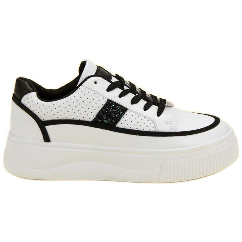 Creepers albi cu sclipici