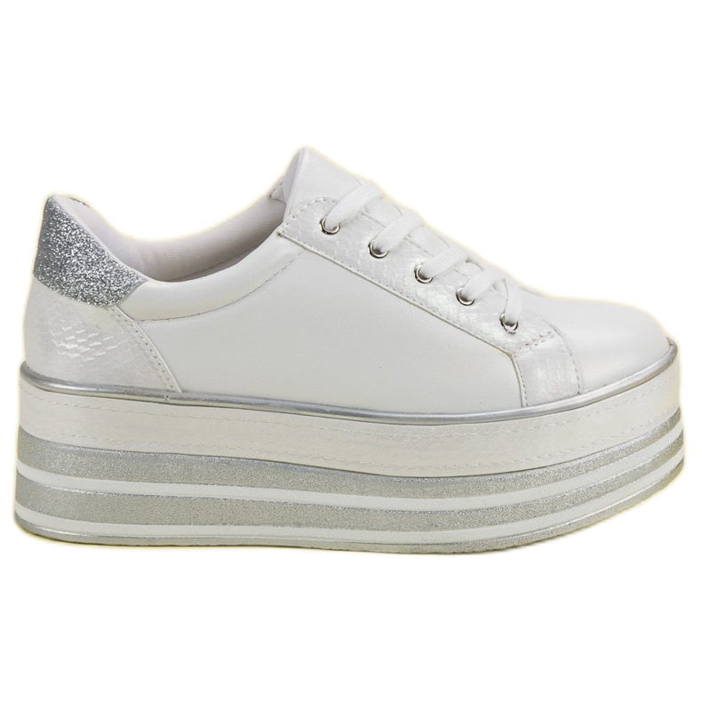 Weide Adidași pe platformă alb