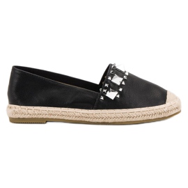 Bestelle Espadrile Negre Cu Știfturi negru Bestelle Espadrile Negre Cu Știfturi negru