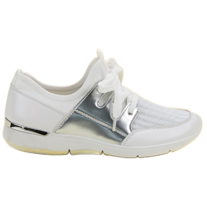 Pantofi sport de alunecare alb