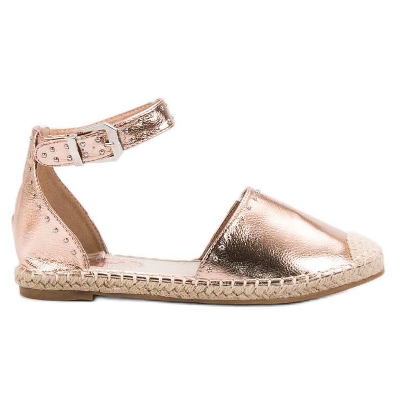 Best Shoes Espadrile cu jeturi galben