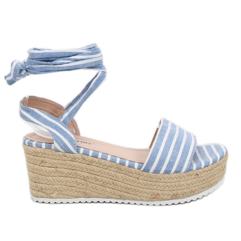 Sandale din pânză albastră GG-68P LT.BLUE albastru