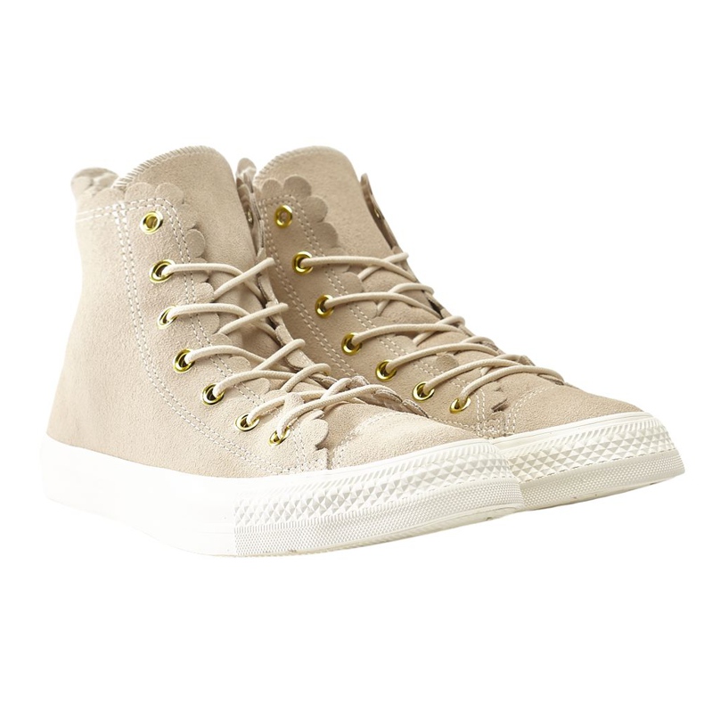 Converse Chuck Taylor All Star Scallop 421 Naturale Ivory Gold Egret maro