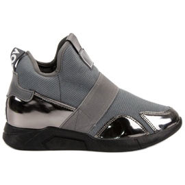 Tenisi Slip-On Wedge gri Tenisi Slip-On Wedge gri