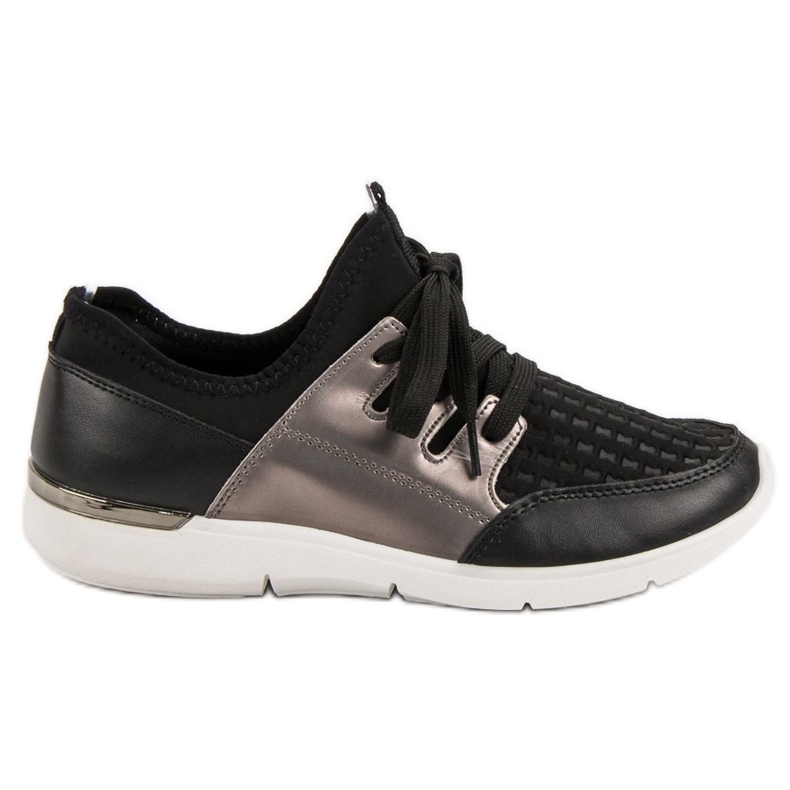 Pantofi sport de alunecare negru