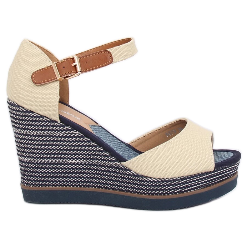 Sandale bej pe toc cu toc 9079 Beige Sandale bej pe toc cu toc 9079 Beige