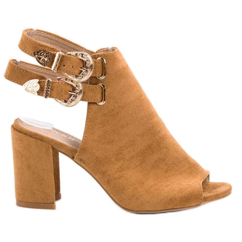 Erynn Sandale încorporate elegante maro