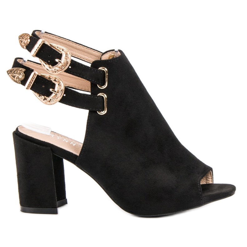 Erynn Sandale încorporate elegante negru