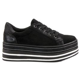 Weide Adidași pe platformă negru Weide Adidași pe platformă negru