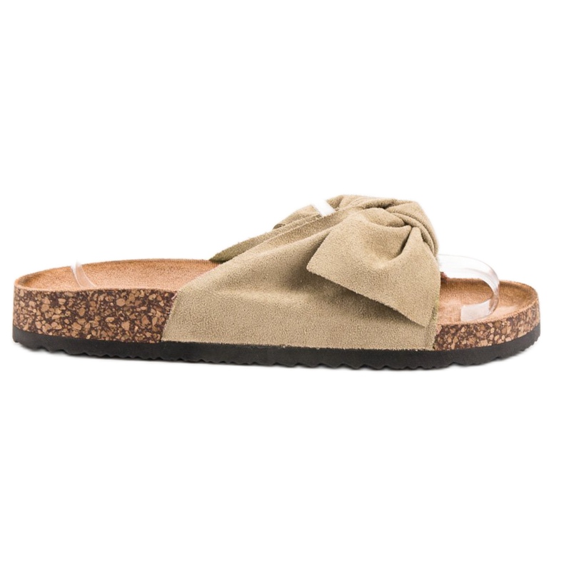 Anesia Paris Papuci din piele maro