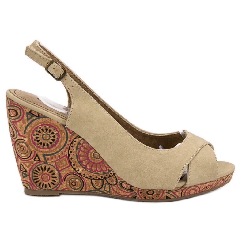 Corina Sandale Ethno la modă maro