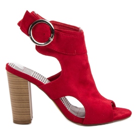 Erynn Sandale Roșii Pe O Bară roșu