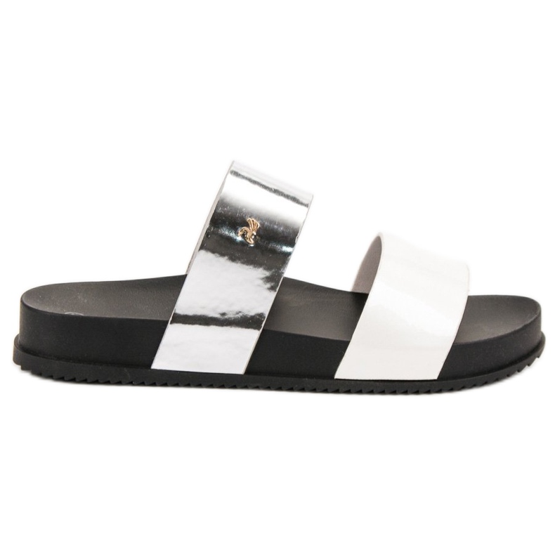 Vinceza Flip-flops confortabile alb gri