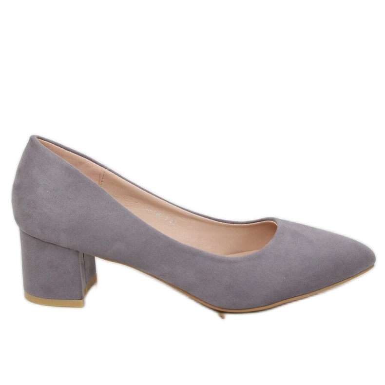Gri Pumps tocuri mici gri G-136 Gri