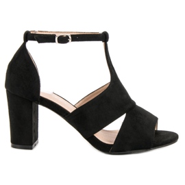 Vinceza Sandale negre negru Vinceza Sandale negre negru