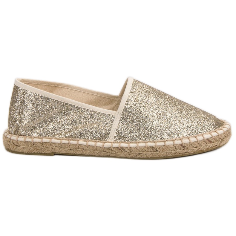 Cm Paris Espadrile Glitter Golden de aur