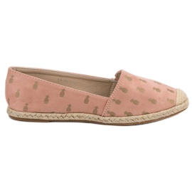 Lucky Shoes Espadrile cu pulbere în ananas roz Lucky Shoes Espadrile cu pulbere în ananas roz