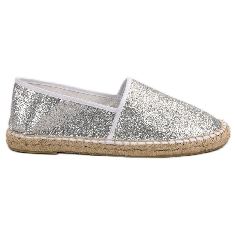 Cm Paris Espadrile Glitter Silver gri Cm Paris Espadrile Glitter Silver gri