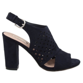 Sandale ajurate albastru marin WED557 Azul