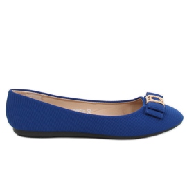 Balerini pentru femei din cobalt JM6675Q Azul Marino albastru marin
