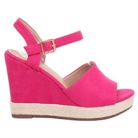 Sandale cu toc Fuschia roz FD-5M14 Sandale cu toc Fuschia roz FD-5M14
