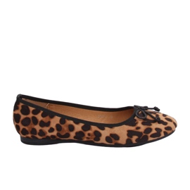 Balerini femei leopard cămilă H9021 Camel maro