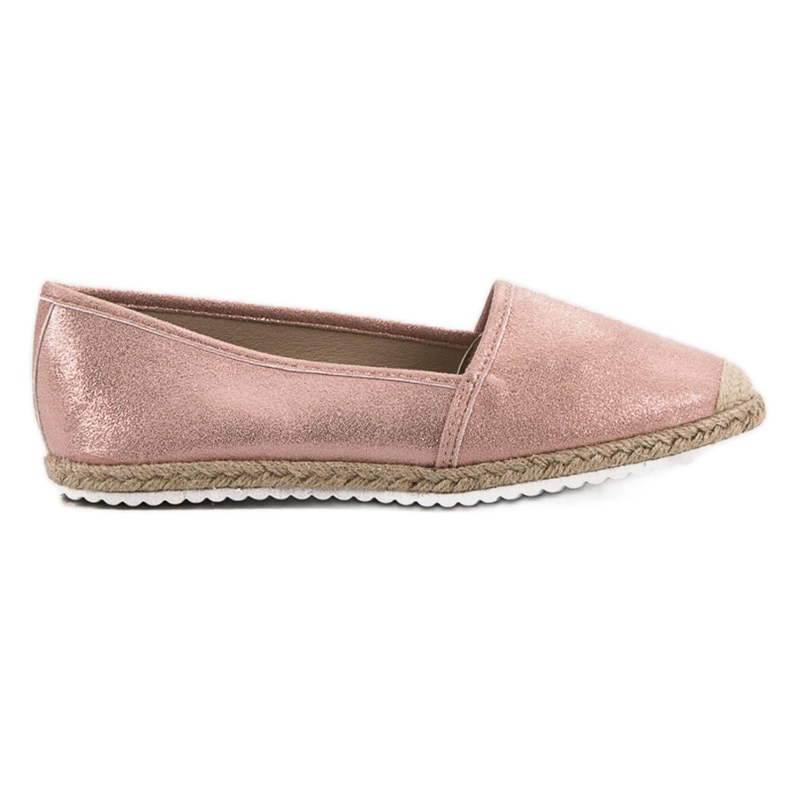 Lucky Shoes Espadrile cu sclipici roz Lucky Shoes Espadrile cu sclipici roz