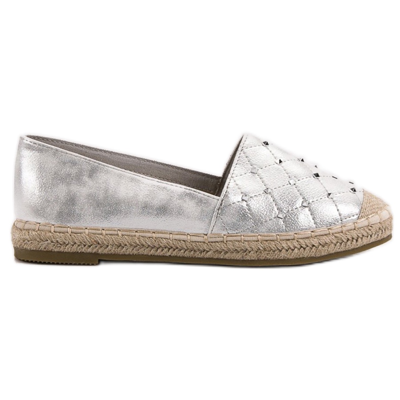Lucky Shoes Espadrile cu jeturi gri Lucky Shoes Espadrile cu jeturi gri