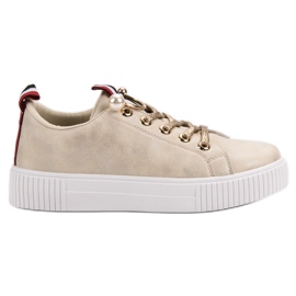 Pantofi casual pentru femei galben Pantofi casual pentru femei galben