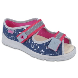 Încălțăminte pentru copii Befado 869Y134 albastru marin roz multicolor