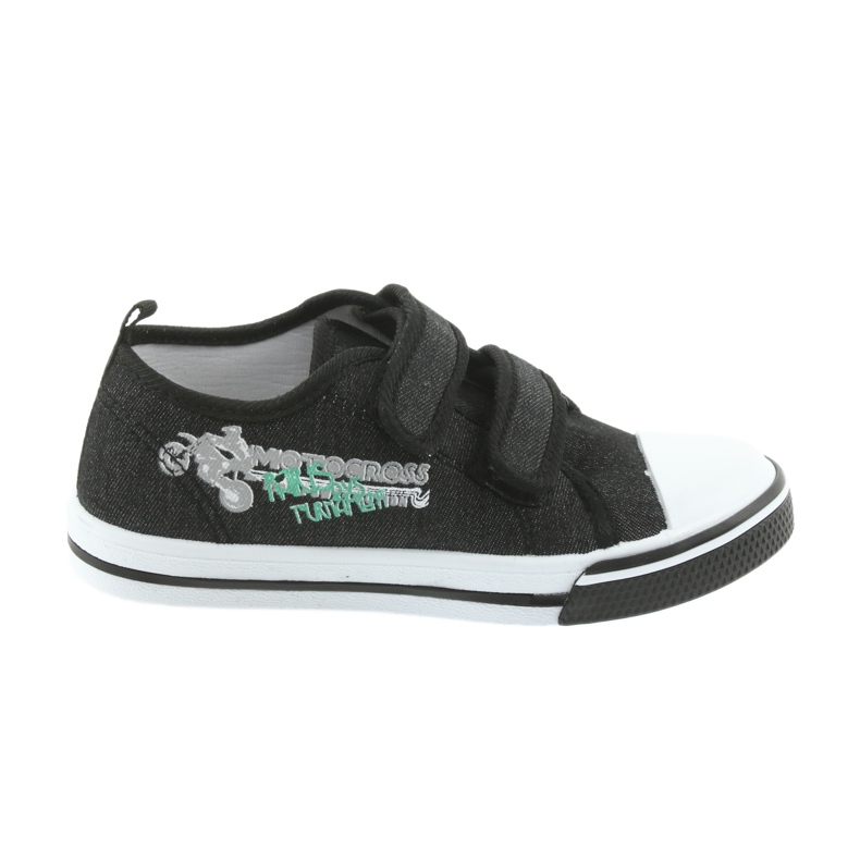 Adidași negri Motocross Atletico 1809 cu velcro negru