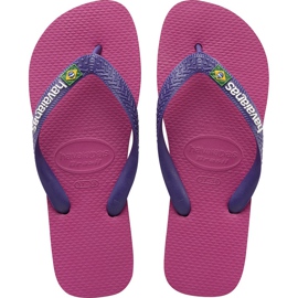 Havaianas Logo Brazilia Zmeura Trandafir multicolor