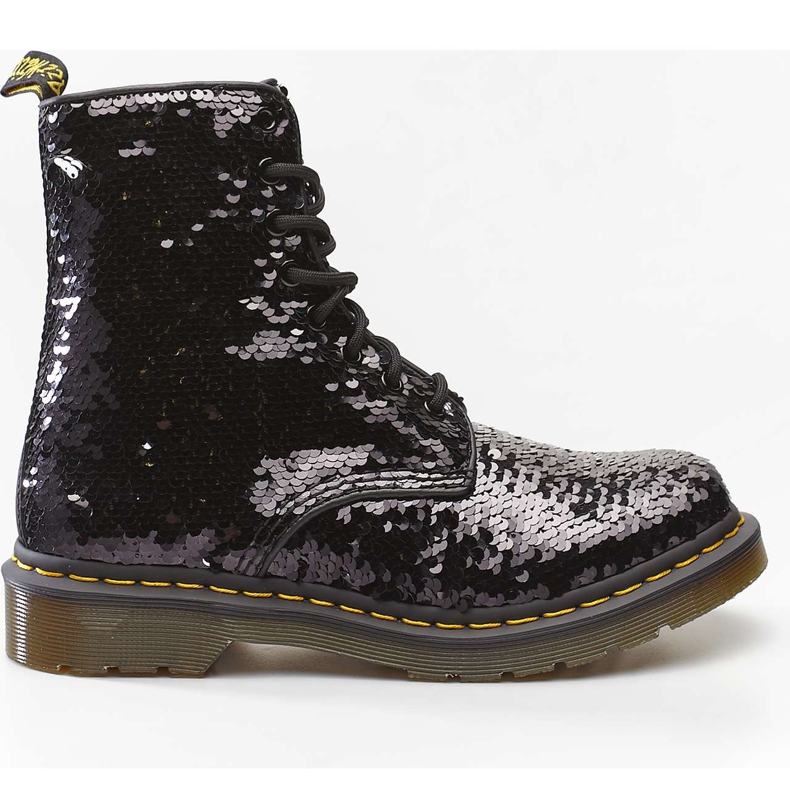 Dr. Martens 1460 Pascal Reversible Sequin Negru Argintiu Sequin