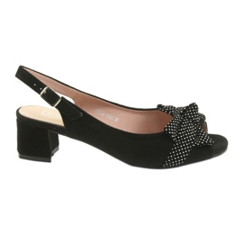 Sandale cu arc Filippo 788 negru / puncte alb Sandale cu arc Filippo 788 negru / puncte alb