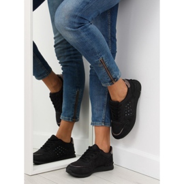 Pantofi sport de dama negri SU12P Black II-GAT negru