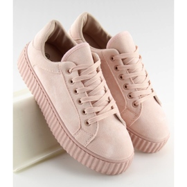 Adidași cu talpă înaltă AX03 Pink II-GAT roz