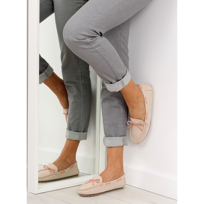 Mocasini clasice pentru femei bej 3145 Beige II-GAT