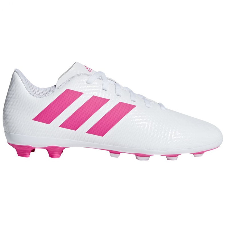 Ghete de fotbal Adidas Nemeziz 18.4 FxG Jr CM8511 multicolor alb Ghete de fotbal Adidas Nemeziz 18.4 FxG Jr CM8511 multicolor alb