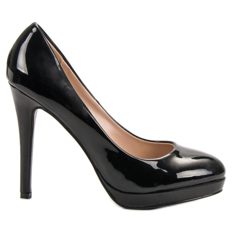 Small Swan Pinii lăcuți pe platformă negru Small Swan Pinii lăcuți pe platformă negru