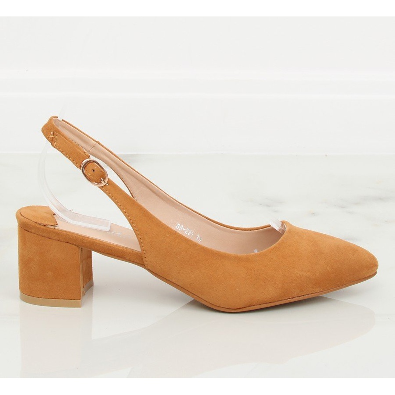 Pompe cu cămilă expusă la călcâi S0-231 Camel II-GAT maro